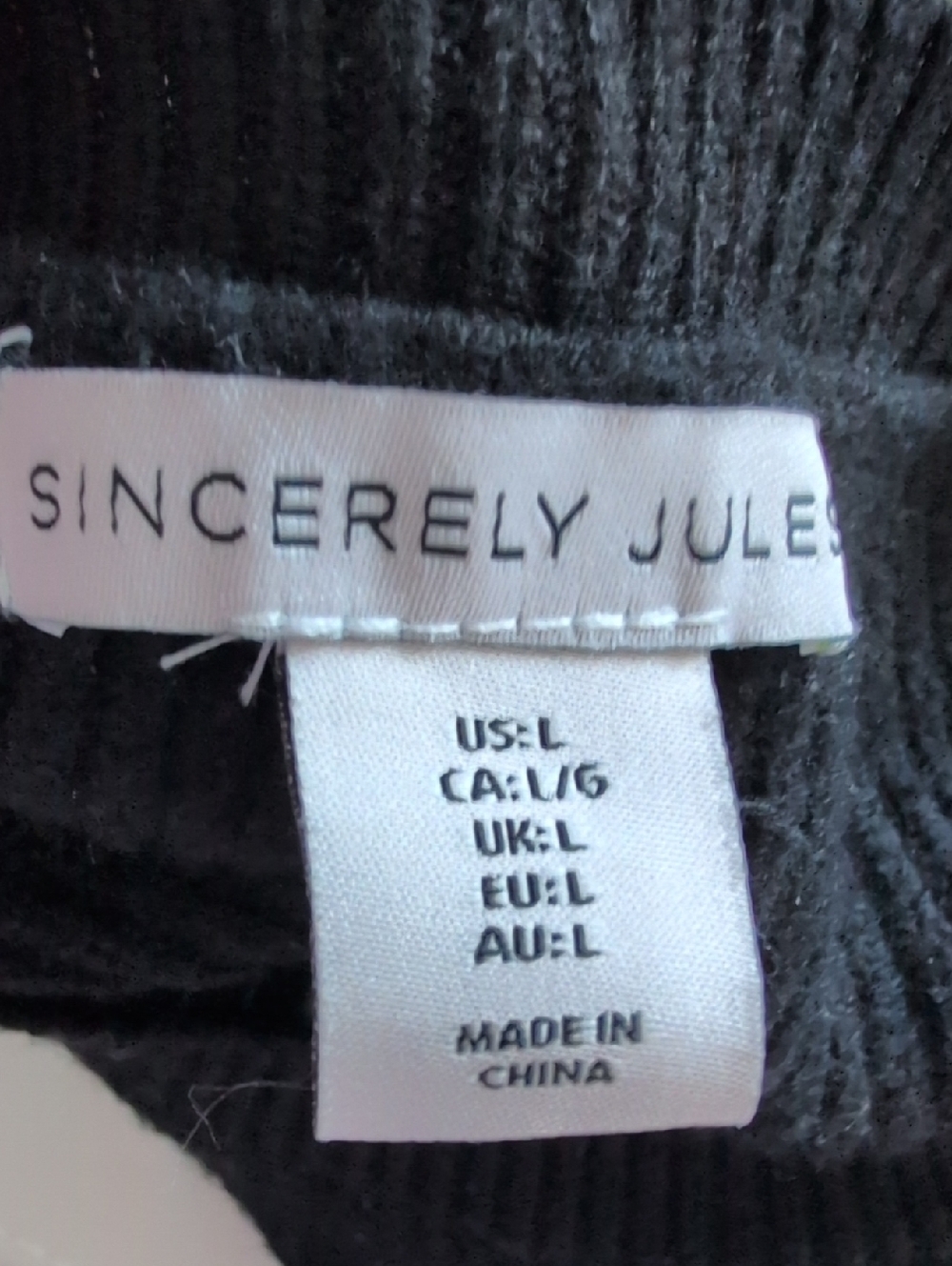 Sincerely Jules Black And White Striped Knit Cropped Sweater Large - Picture 5 of 7